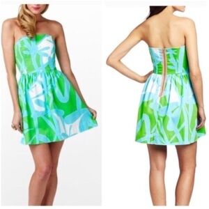 Lilly Pulitzer Lottie Dress in Green Bean All Lit Up
